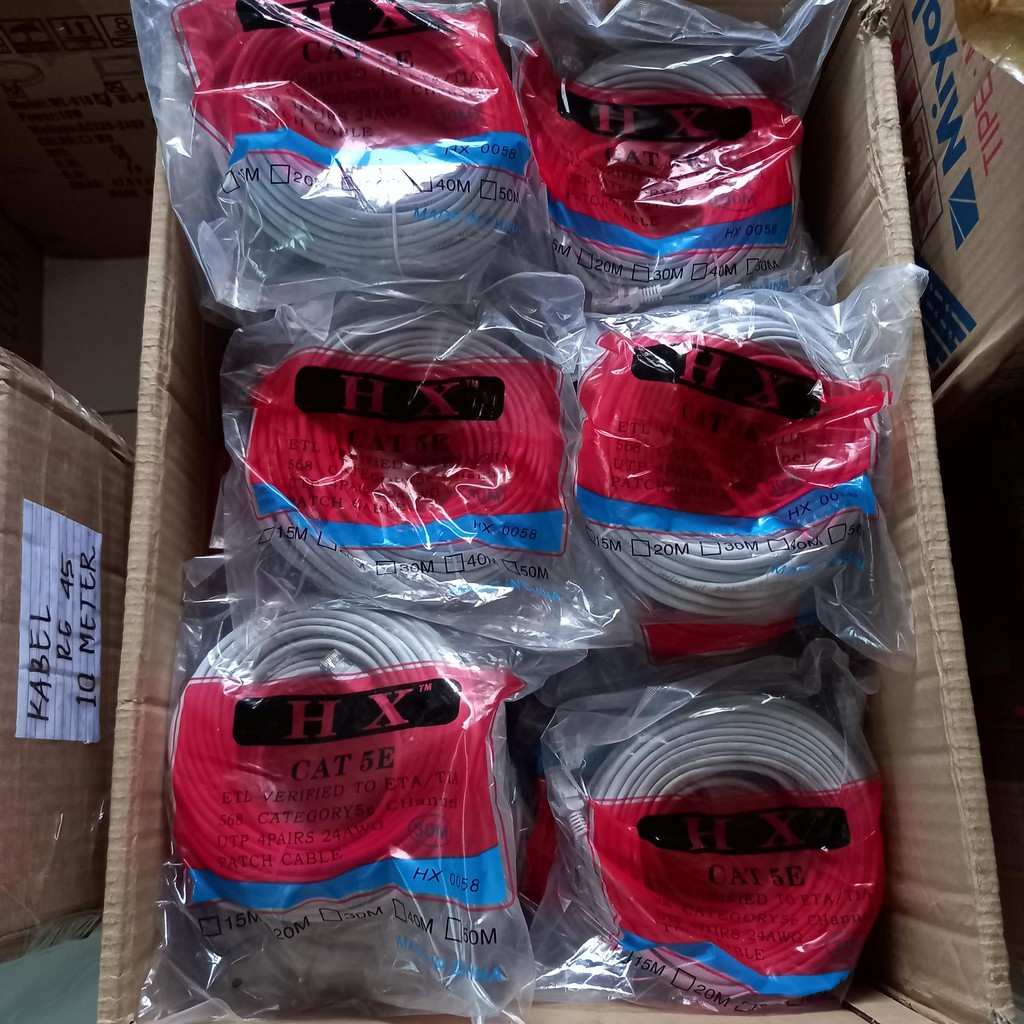 Kabel LAN 30 Meter CAT 5E RJ 45 / Kabel UTP 30m RJ45 GROSIR