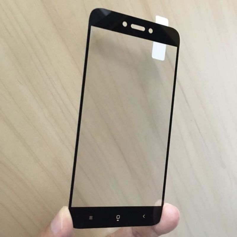 Tempered Glass Xiaomi Redmi Note 5A Full Cover Warna 5D / 6D / 9D  - Hitam