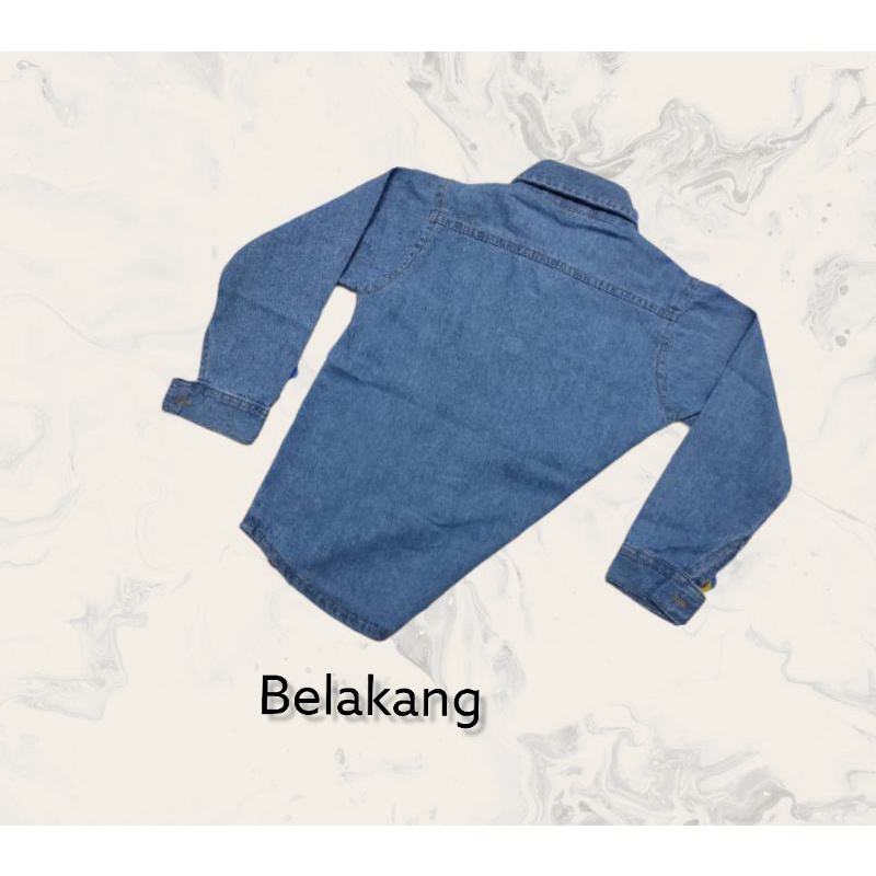 Kemeja Denim kemeja jeans Anak Laki-laki &amp; Fashion Anak ( hanya kemeja) 2-12th