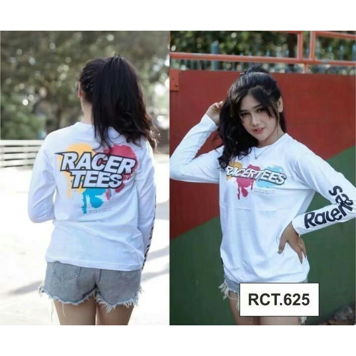 Kaos Racing Hell Lengan Panjang / Kaos Racing Pria Wanita Terbaru Racer Tees