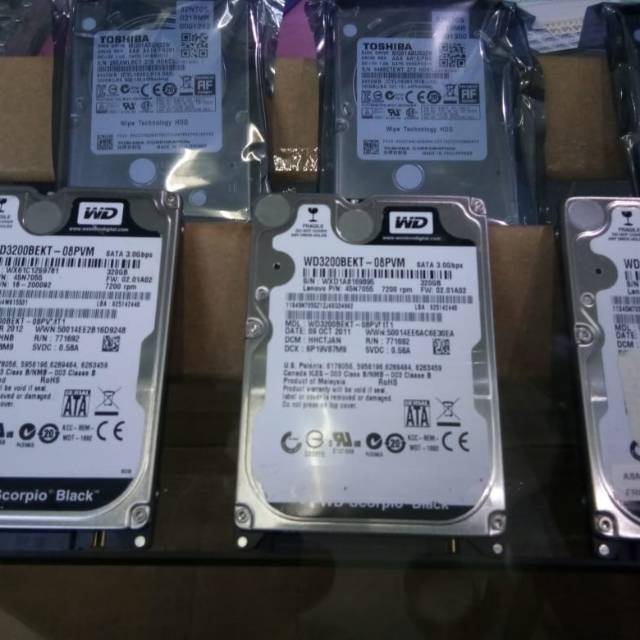 Hardisk 2'5 320GB Sata WD HDD Laptop