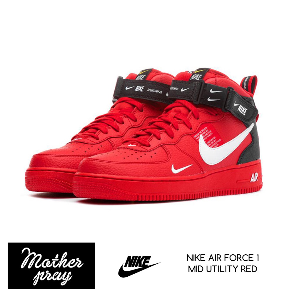 red air force 1 mid lv8