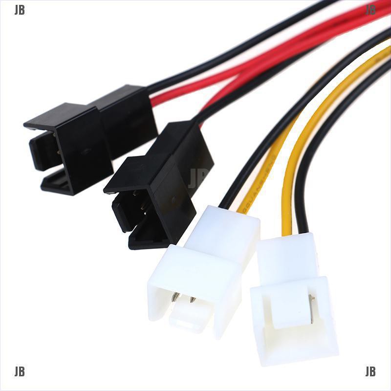 ❥JB'PC 4-Pin Molex/IDE to 3-Pin CPU/Chasis/Case Fan Power Cable Adapter Connector