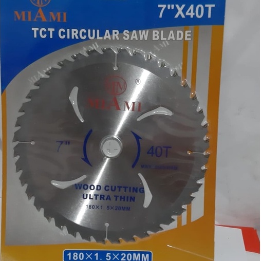 MATA CIRCULAR SAW 7&quot; X 40T/MATA GERGAJI KAYU/MATA CIRGULAR SAW/MATA CIRGULAR SAW/MATA GERGAJI KAYU TIPIS 7 INCH X 40T CIRCULAR SAW BLADE