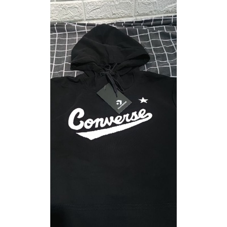 Jaket Hoodie Converse Nova Black Original Resmi 100%