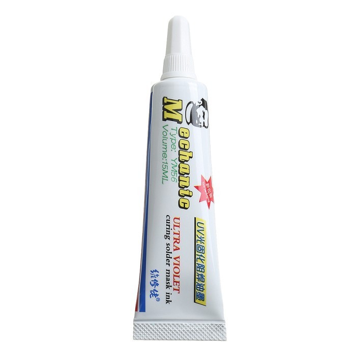 Original Mechanic YL56 15mL Cat PCB UV Curing Solder Mask Warna Putih