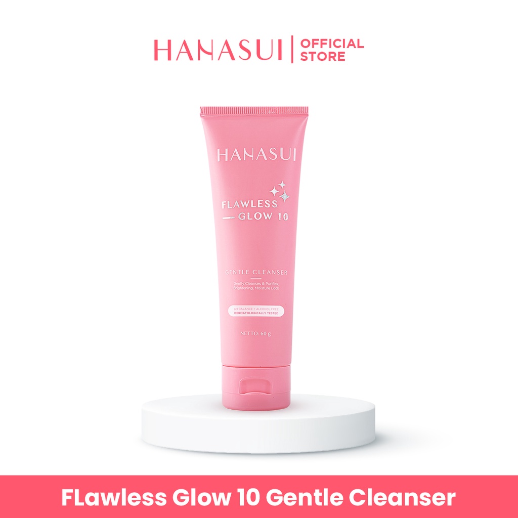 Sabun Cuci Muka Hanasui Flawless | Hanasui Flawless Glow 10 Gentle Cleanser