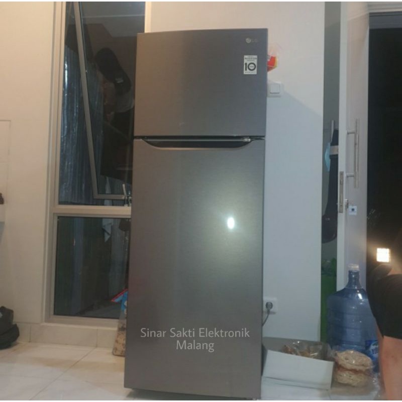 Kulkas LG 2 Pintu GNB 215 SQMT 215SQMT GNB215SQMT Smart Inverter Lemari Es Garansi Malang