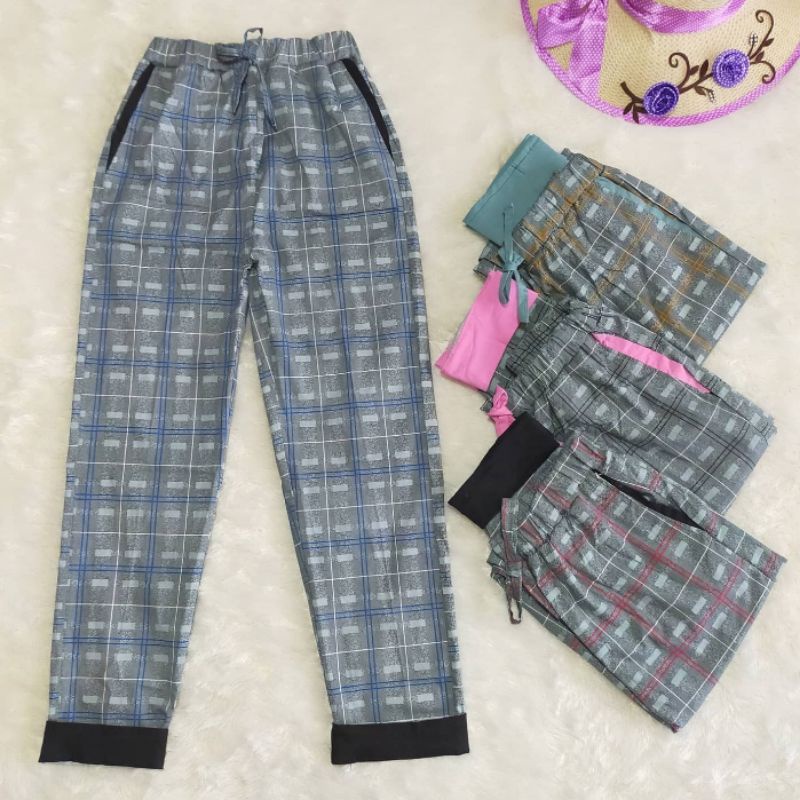 ☄️COD☄️Celana Wanita Premium / Celana Kotak Wanita