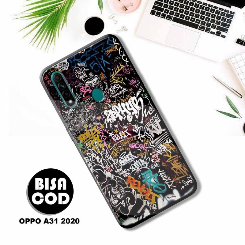 ubluk store case custom Oppo A31 2020 motif grafiti Aesthetic keren