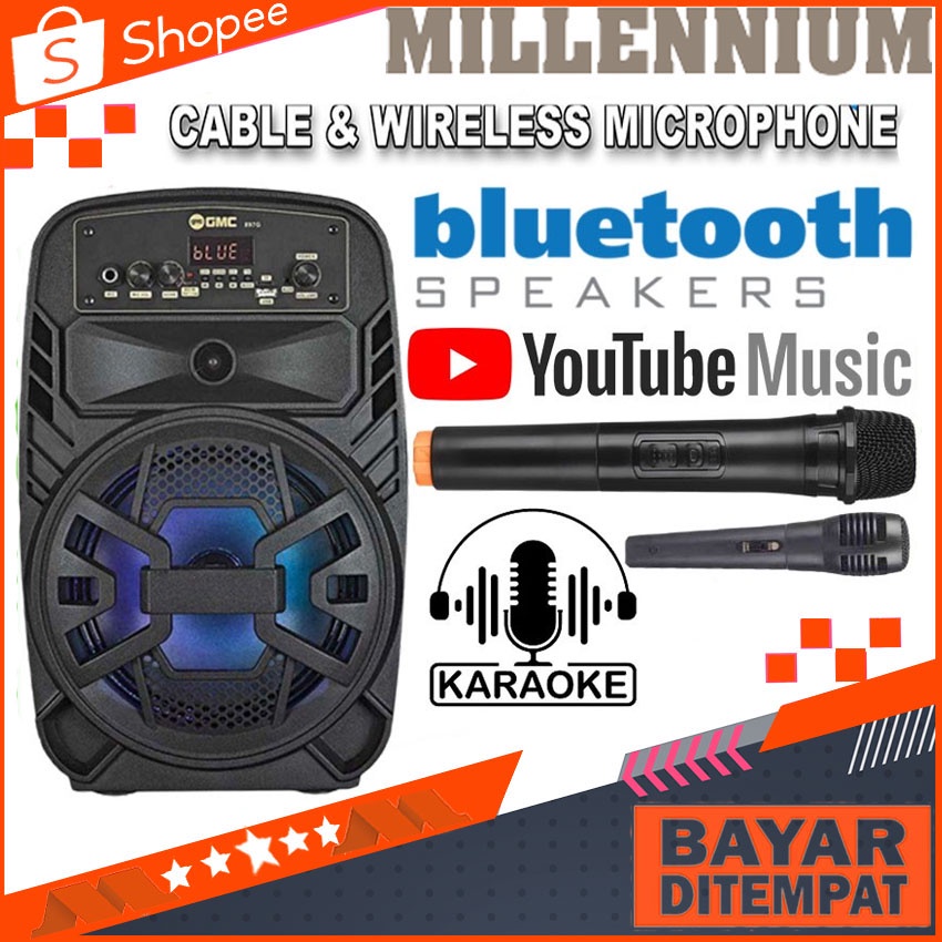 GMC 897G Speaker Portable Speaker Bluetooth Plus Mic Wireless