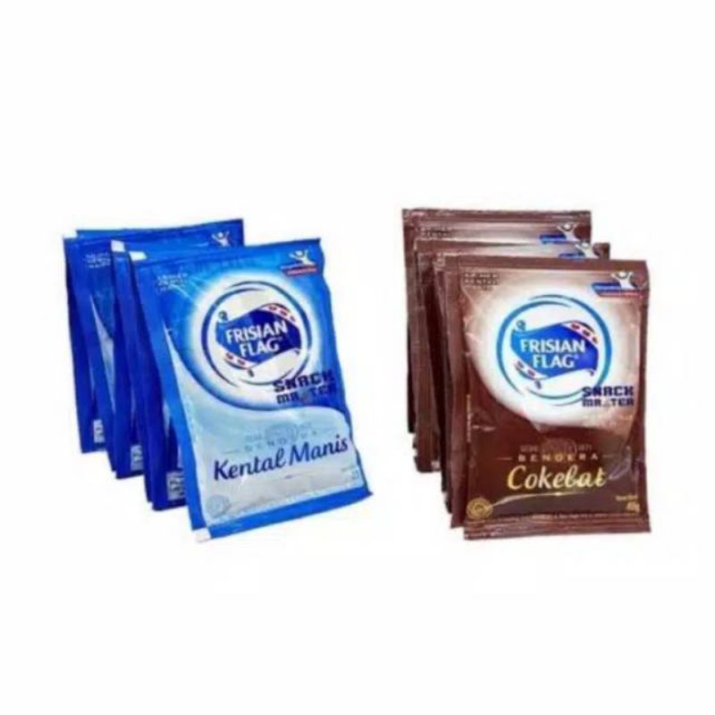 

susu bendera renceng sachet isi 40 gr + buble warp