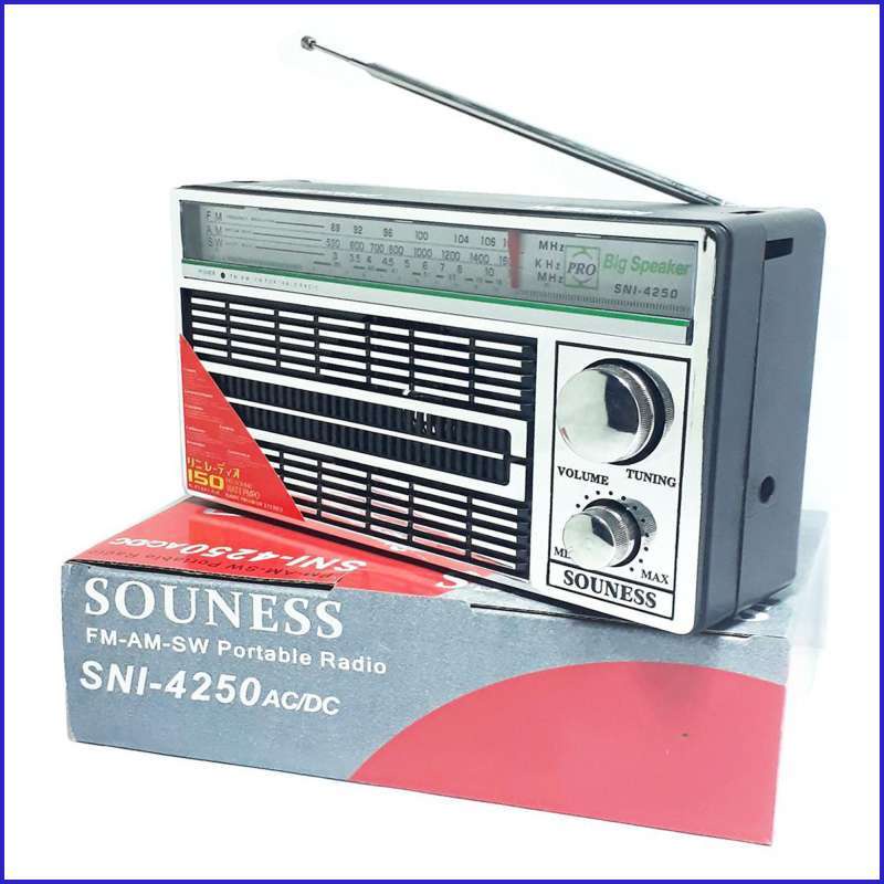 Radio Internasional Mini FM AM SW Portable MITSUYAMA / RADIO Jadul Souness F-4250 / F-100 / F-18 5Band