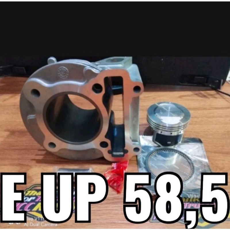 blok seher boring cylinder kit Mio Fino old Mio soul 58,5 piston,ring seher pen piston 58.5