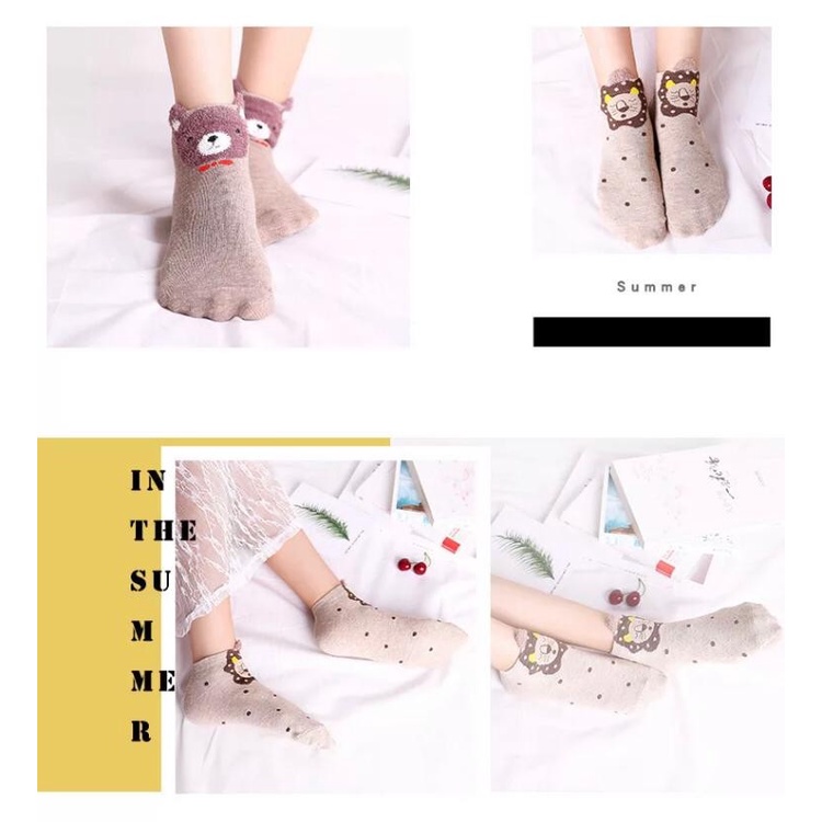 Kaos Kaki Socks Wanita Karakter Motif Cute Lucu Unik Import SHC18