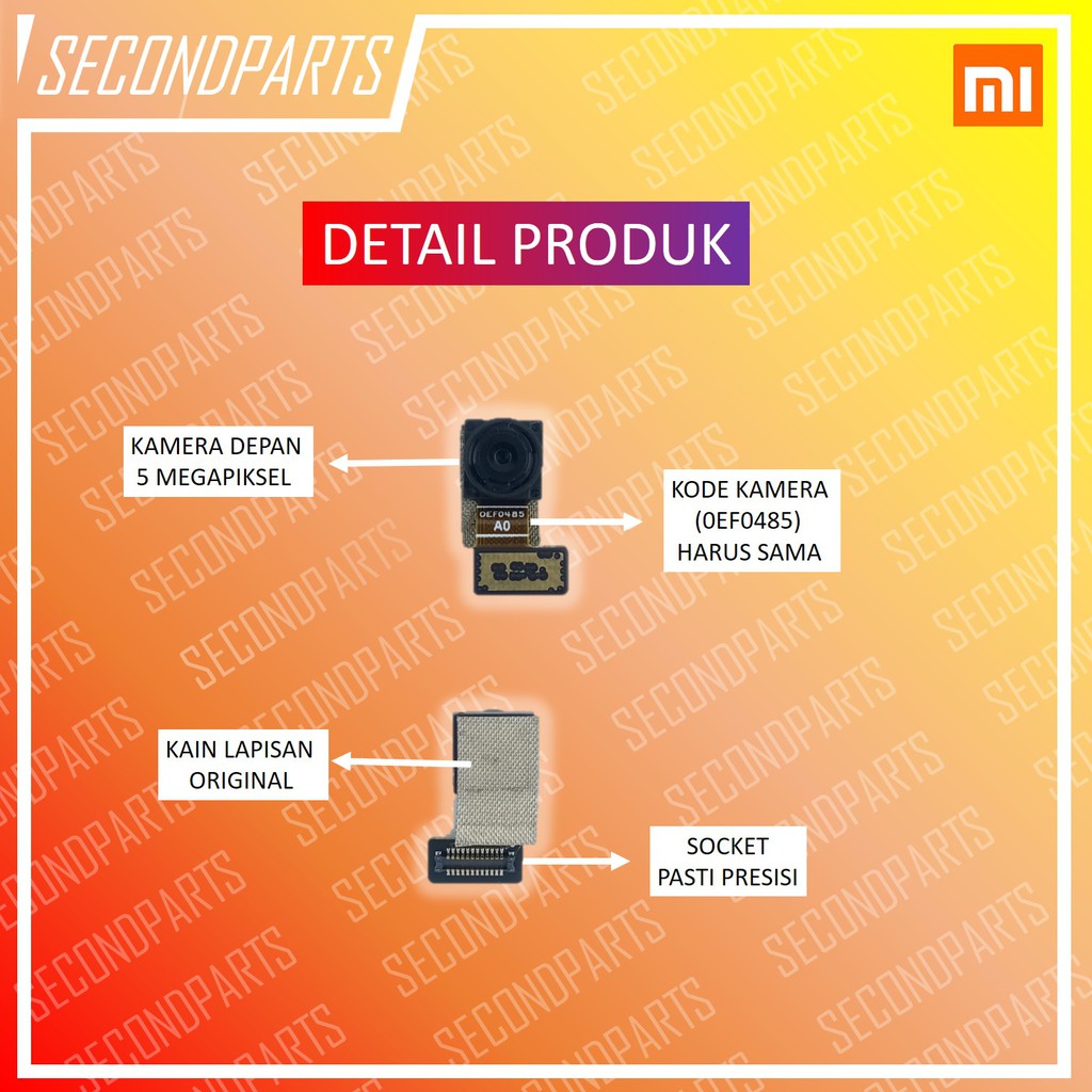 KAMERA DEPAN XIAOMI REDMI NOTE 4 / NOTE 4X SNAPDRAGON ORIGINAL COPOTAN