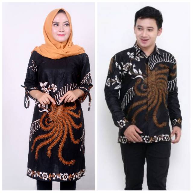 Termurah Couple Tunik Batik Motif Sby j5DGOOfw5wNry