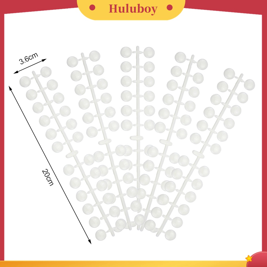 Huluboy Huluboy♡ 1 Set Kartu Display Warna Kuku Bahan Plastik Untuk Wanita