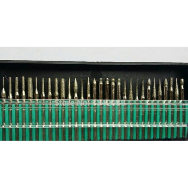 Mata bor batu akik cincin pembolong batu akik mata bor ukir 1 set Mata Mini Die Grinder