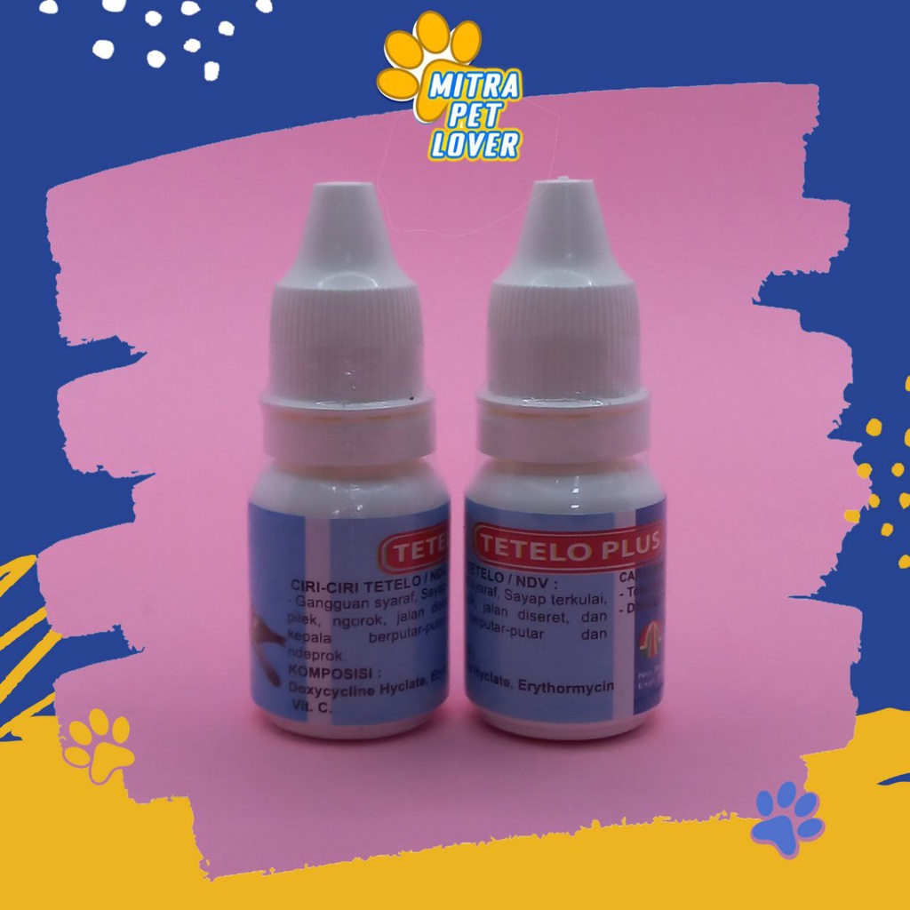 OBAT TETELO BURUNG - TETELO DROP 10 ML ORIGINAL - OBAT SAKIT NDV PADA UNGGAS MERPATI BIRD DOVE LEMES LESU NGOROK LUMPUH - AMPUH AMAN KUALITAS - MURAH ASLI - PET ANIMAL HEALTHCARE TAMASINDO OBAT &amp; VITAMIN TERNAK HEWAN BINATANG PELIHARAAN MITRAPETLOVER