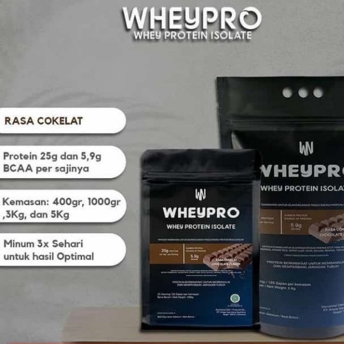 WHEYPRO ISOLATE COKLAT 1kg