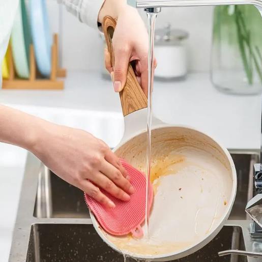 Spons Cuci Piring Sponge Silikon Silicone Multifungsi Tatakan Panci Gelas Capit Anti Panas Awet