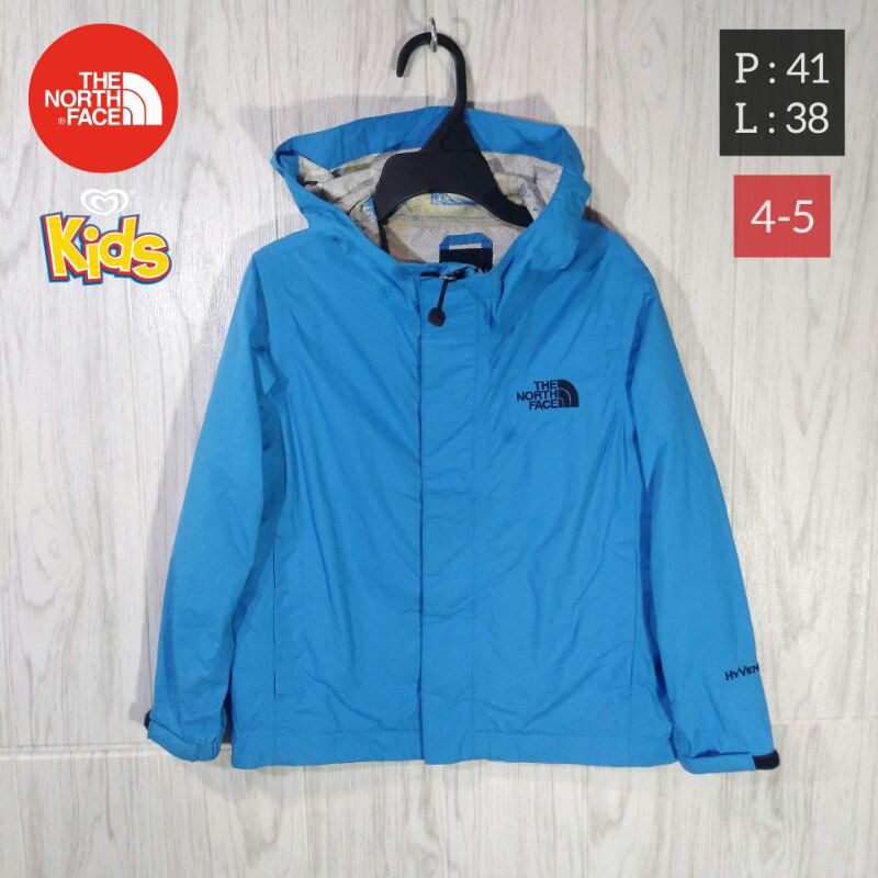(COD) TNF THE NORTH FACE Hyvent Kids Jaket Outdoor Gunung Camping Hiking Anak Bekas Second Original