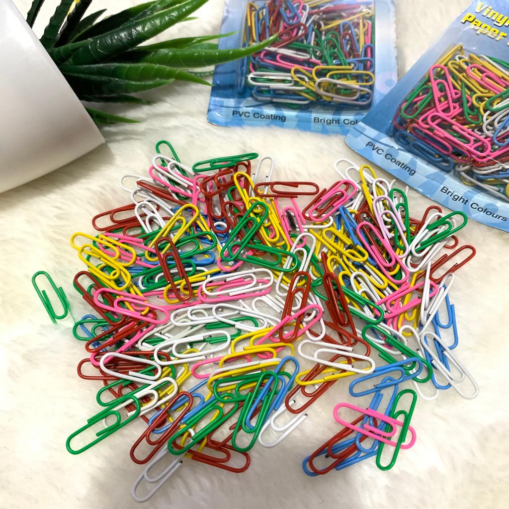 

PAPER CLIP / PENJEPIT KERTAS WARNA METALIK (HRG 1PCS)