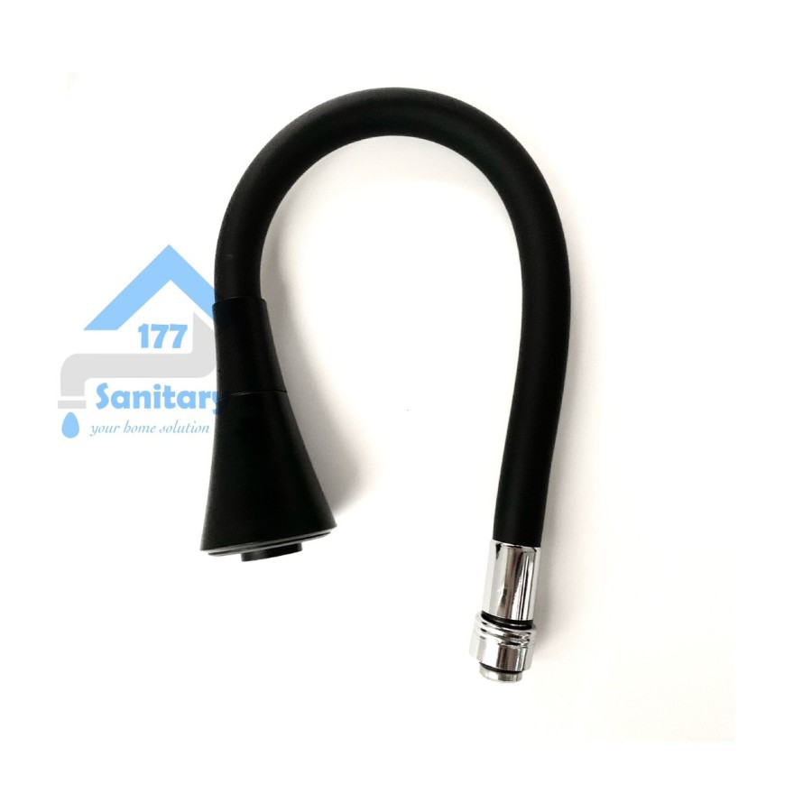 Flexible Terompet Hitam 2in1 Kran dapur TB50-Kepala Head Selang Flexible Sambungan sparepart keran air sink dapur