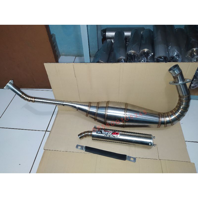 Knalpot ABRT20 Ninja 2Tak RR R SS Non Cobra Stainless