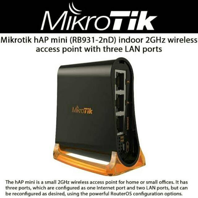 Mikrotik RB931-2nD (hAP-mini) Router Wireless Indoor 2Ghz