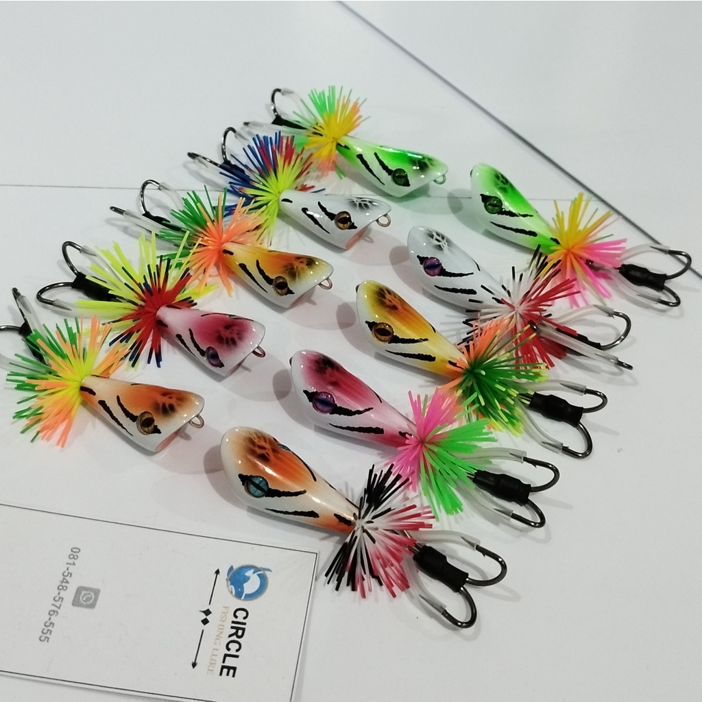 Circle Lure Geol mini 3.5cm | jf geol | jump frog geol | lure geol | geol lure | Umpan pancing geol 