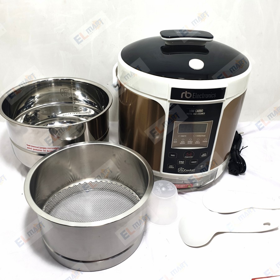 Rice Cooker Digital Low Carbo Steamer Multifungsi RB RCL04 RKL98