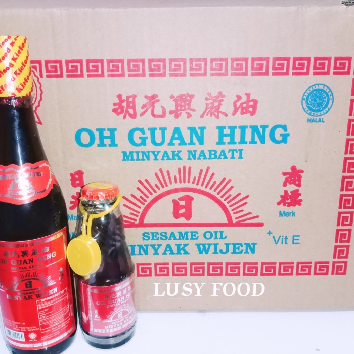 

Minyak wijen cap Matahari /Oh Guan Hing sesame oil Halal MUI