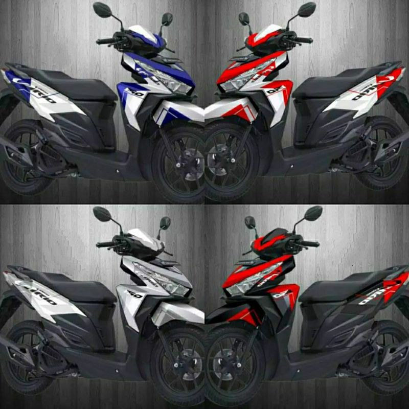 Decal vario 150 full body motif simple elegant Striping motor vario 125 full body Sticker motor