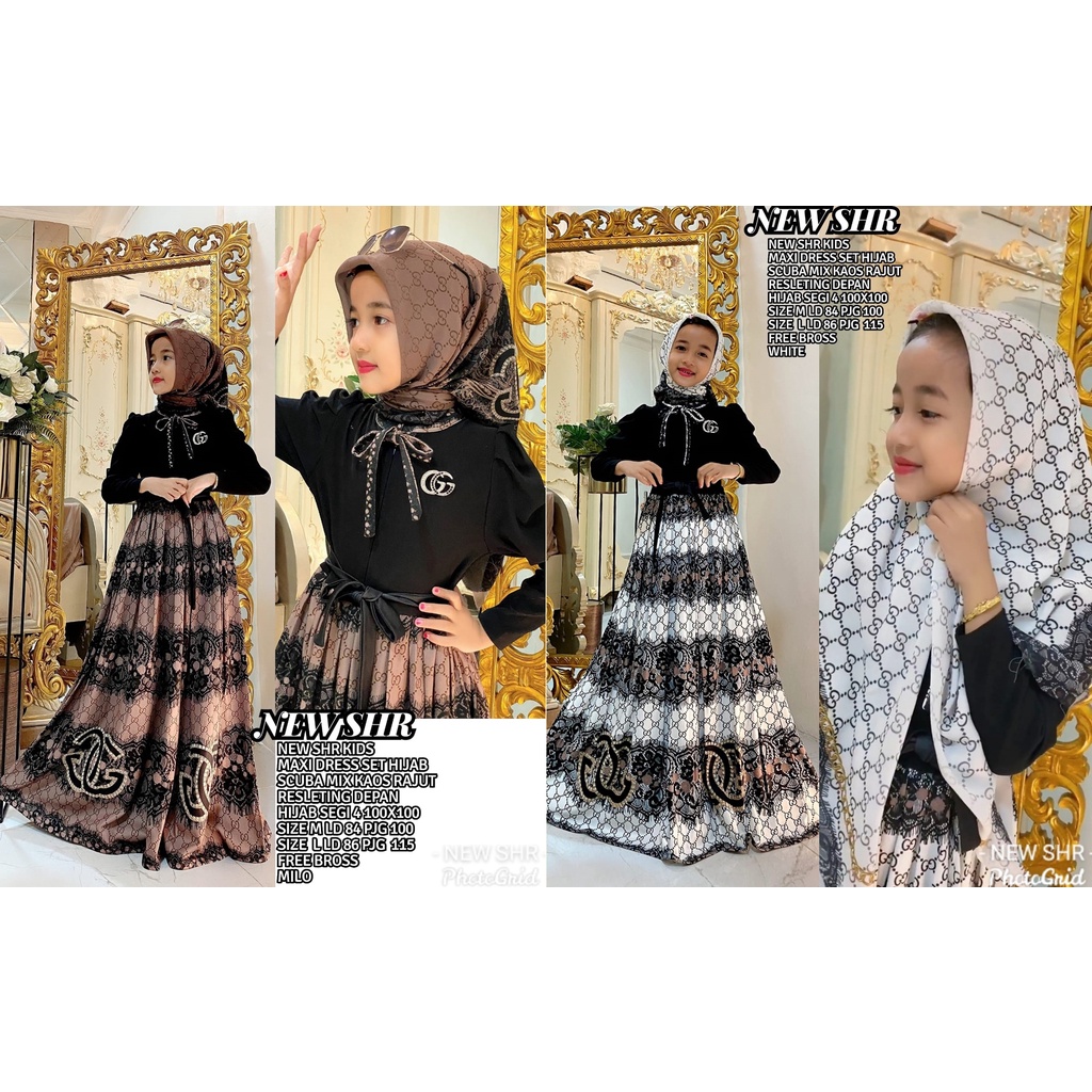 "NEW"  MAXI DRESS RAJUT GC KIDS SHR ORI 100%