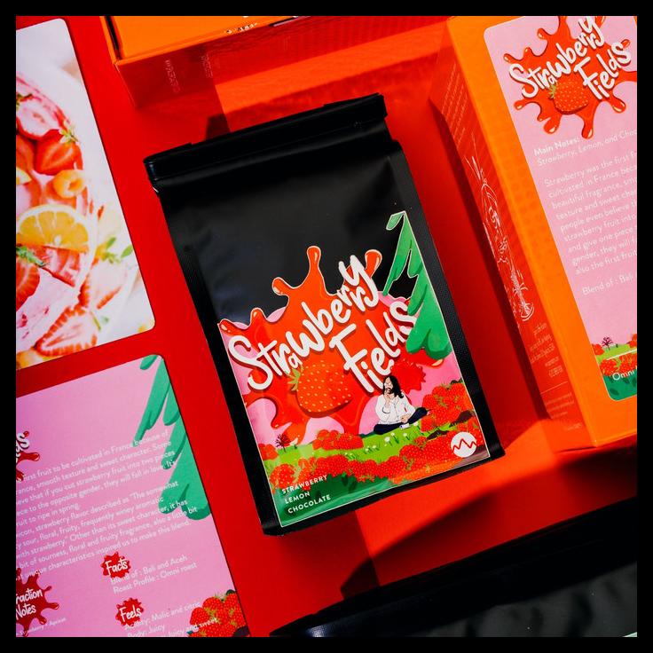 

DISKON TERBATAS !!! STRAWBERRY FIELDS (200 GR) ROASTED BEANS SPECIALTY COFFEE BIJI KOPI TERLARIS