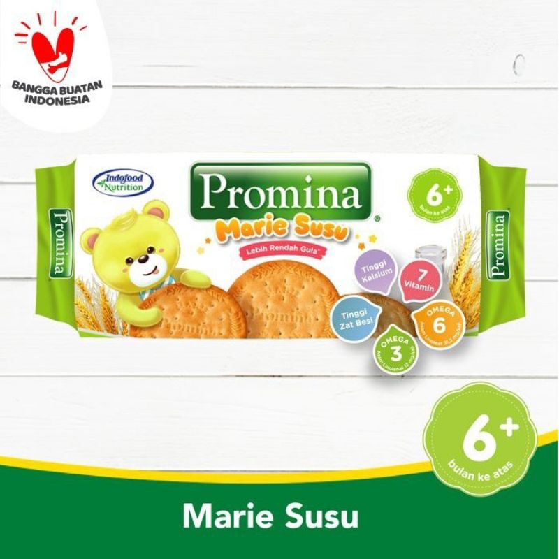 PROMINA  Milna Biskuit Rusk/ Marie susu 130g rasa Susu/beras merah/kacang hijau isi 130g/sun marrie susu