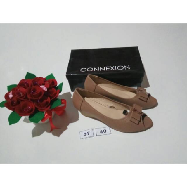 NF20KH CONNEXION wedges sepatu wanita branded matahari
