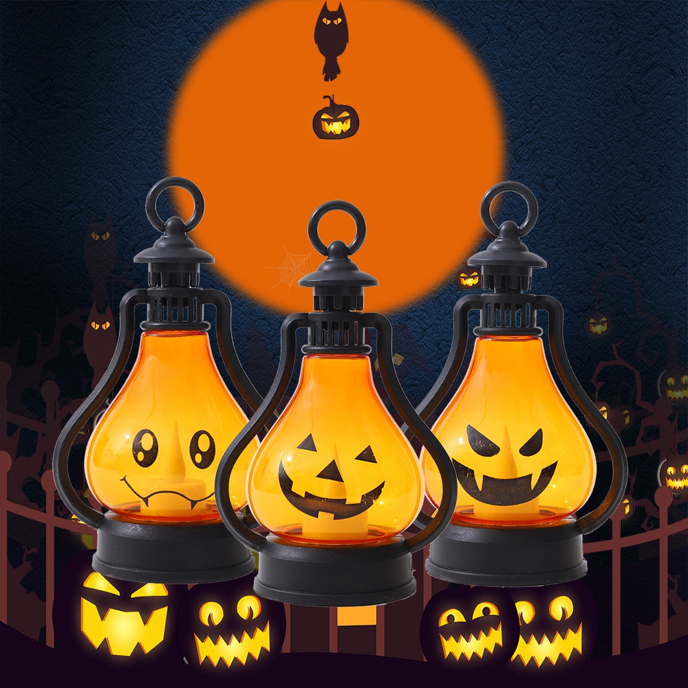 1pc Lampu Malam Led Bentuk Labu Untuk Dekorasi Pesta Halloween