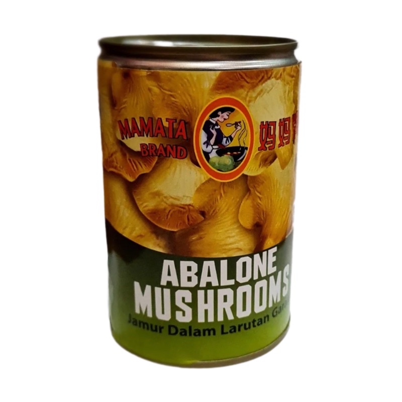 

Mamata Abalone Mushroom Kaleng 425gr / JAMUR TIRAM KALENGAN/JAMUR ABALONE KALENG/PAU HU KO