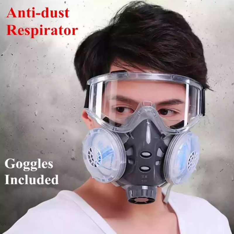 Masker gas beracun respirator-masker saringan udara-masker cat spray tambang pestisida zat beracun