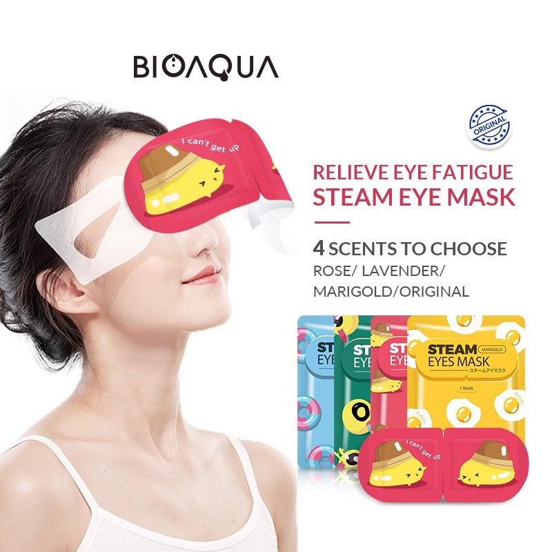 ★ BB ★ BIOAQUA Masker Mata Steam Eye Mask Lavender/Rose/Original/Marigold 1 pcs Relieve eye fatigue