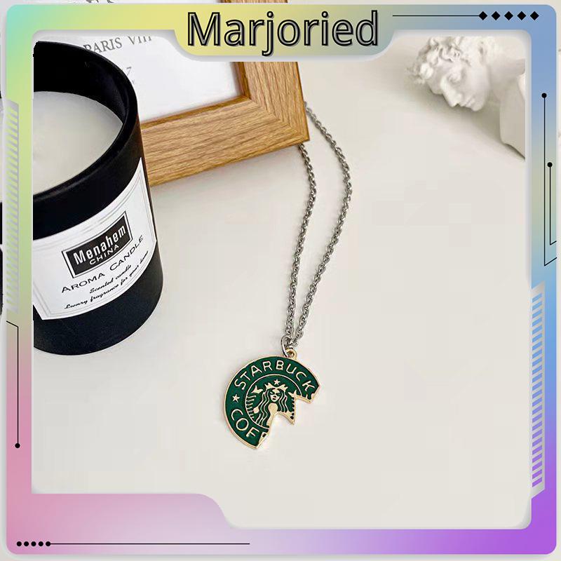 Kalung Rantai Dengan Liontin Starbucks Untuk Pria / Wanita-MJD