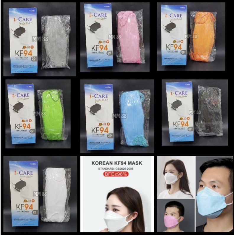 Masker KF94 i-Care 3D evo Stereoscopic Fish  Premium Quantity