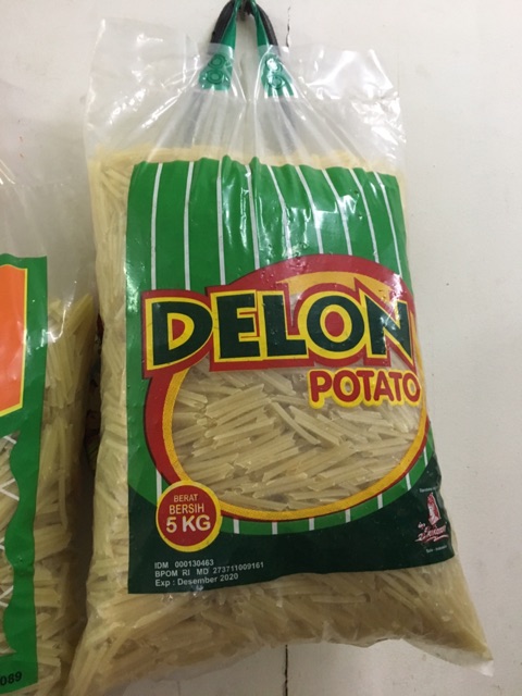 Delon Potato 5kg / Delon Kentang Potato 5kg / Potato Delon 1 bal 5kg / Stik Kentang Delon Potato 5kg