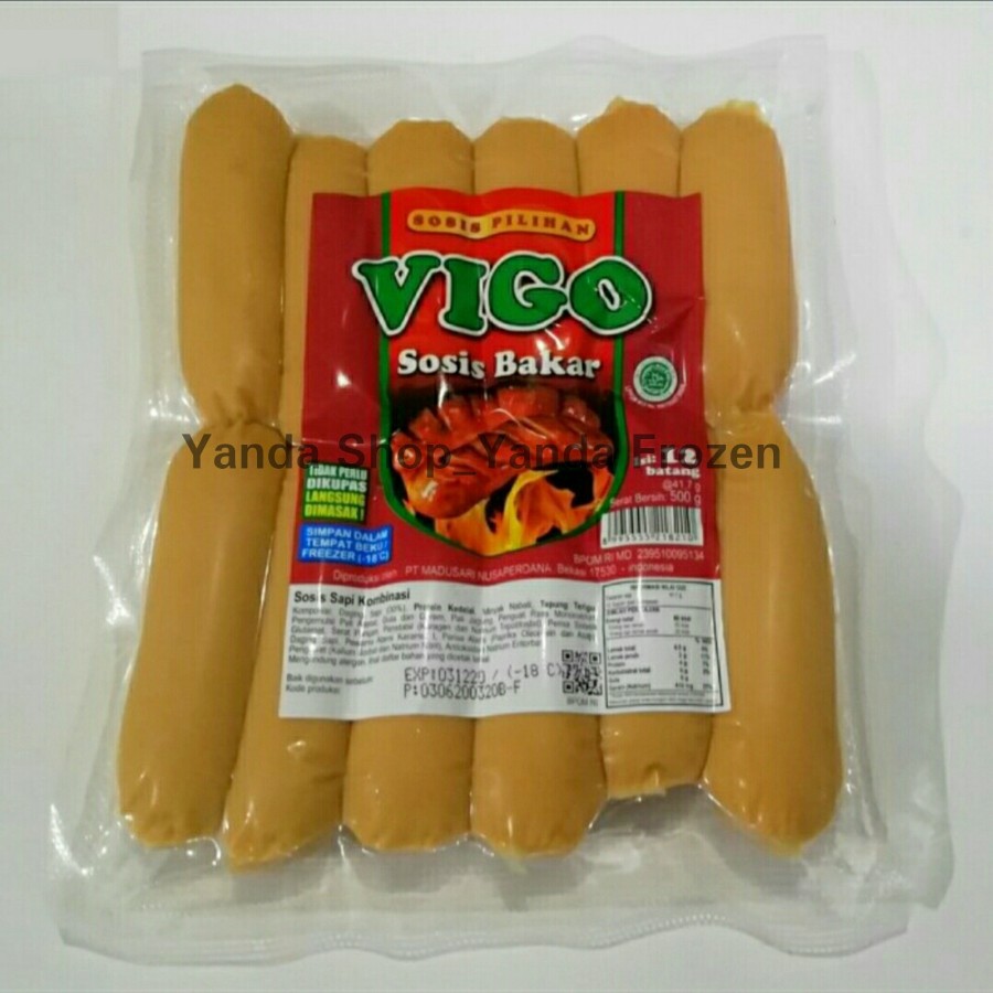 

Sosis Bakar Vigo Isi 12pcs