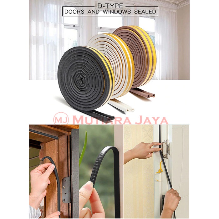 Mohair Moher Seal penutup celah pintu & jendela Model D