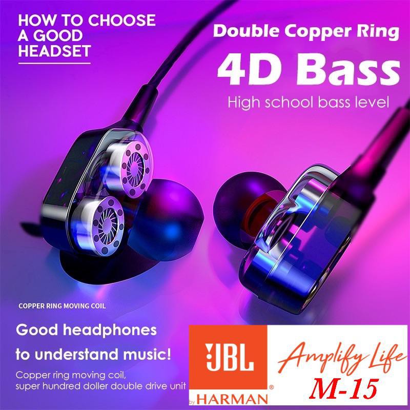 HANDSFREE EARPHONE M15 &amp; m25 AMPLIFY LIFE COCOK BUAT SEMUA TIPE HP