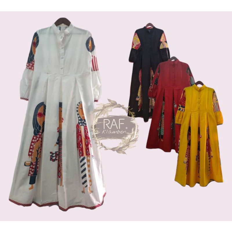 Gamis wiru batik karakter butejo